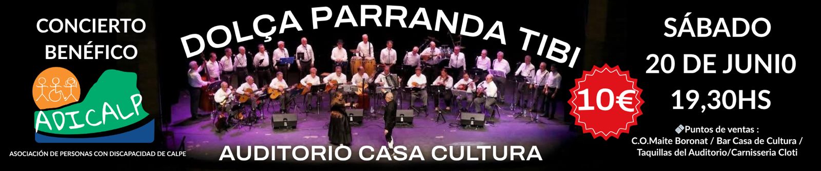 Concierto ben&eacute;fico Dol&ccedil;a Parranda Tibi