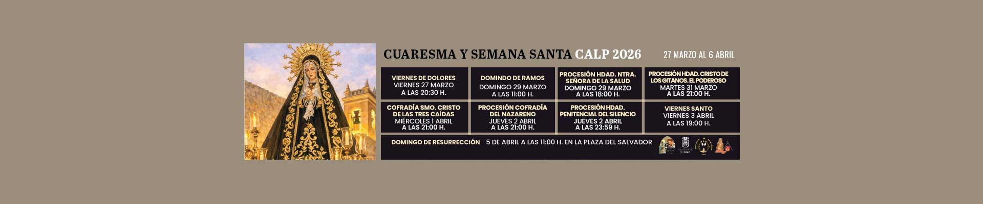 Programaci&oacute;n Semana Santa Calp 2026