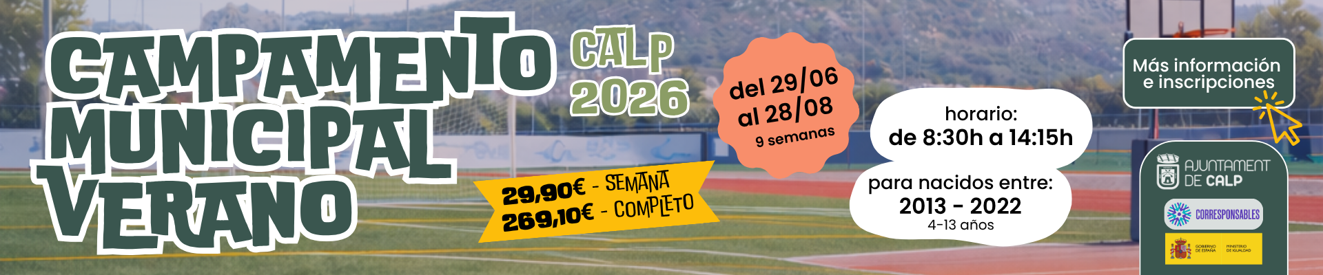 Campamento Municipal de Verano 2026