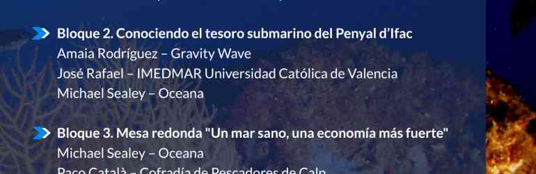 Calp y Oceana organizan una jornada sobre la importancia de proteger como Reserva Marina el entorno del Penyal d’Ifac